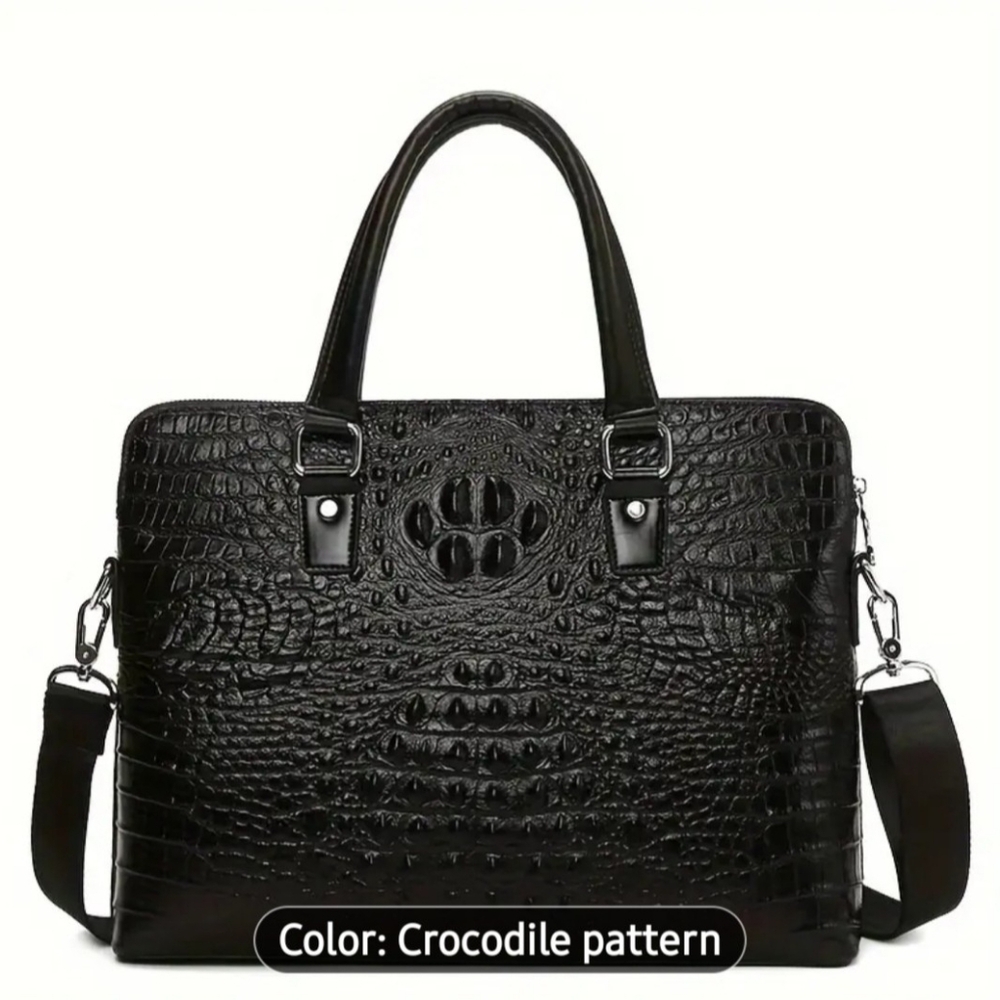 New - Professional Black Crocodile Pattern Unisex… - image 1